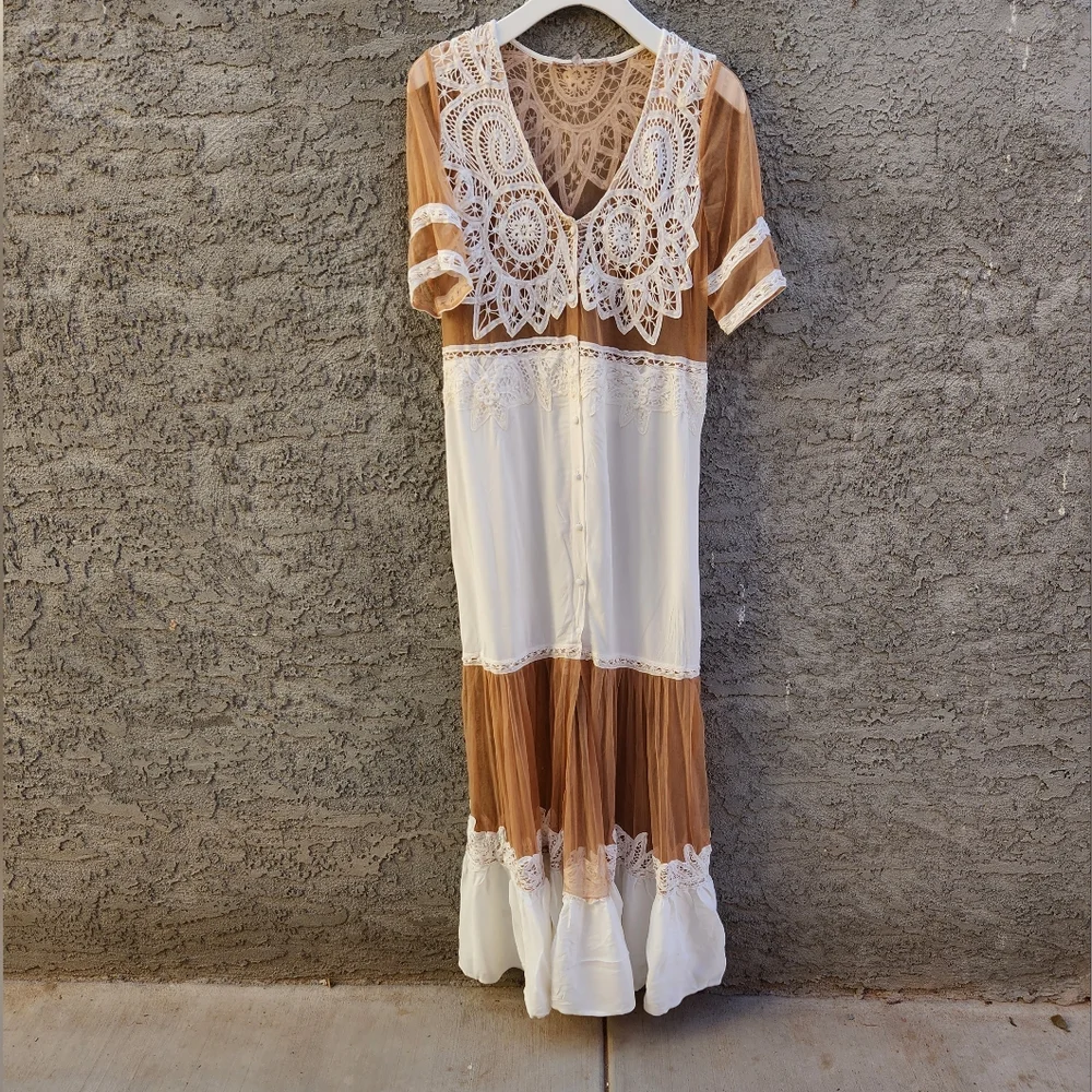 For Love And Lemons White Carmine Maxi Dress - Picture 6 of 10
